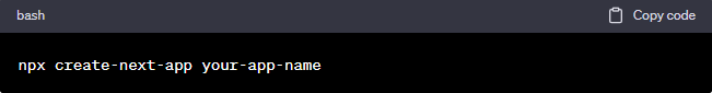 install next js